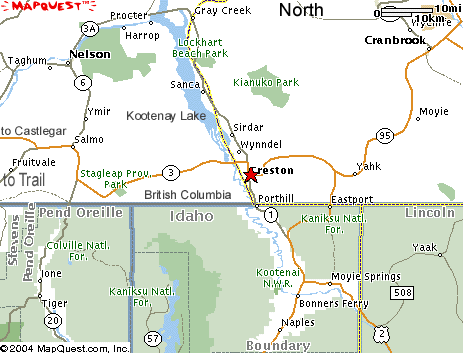 Creston Map Location